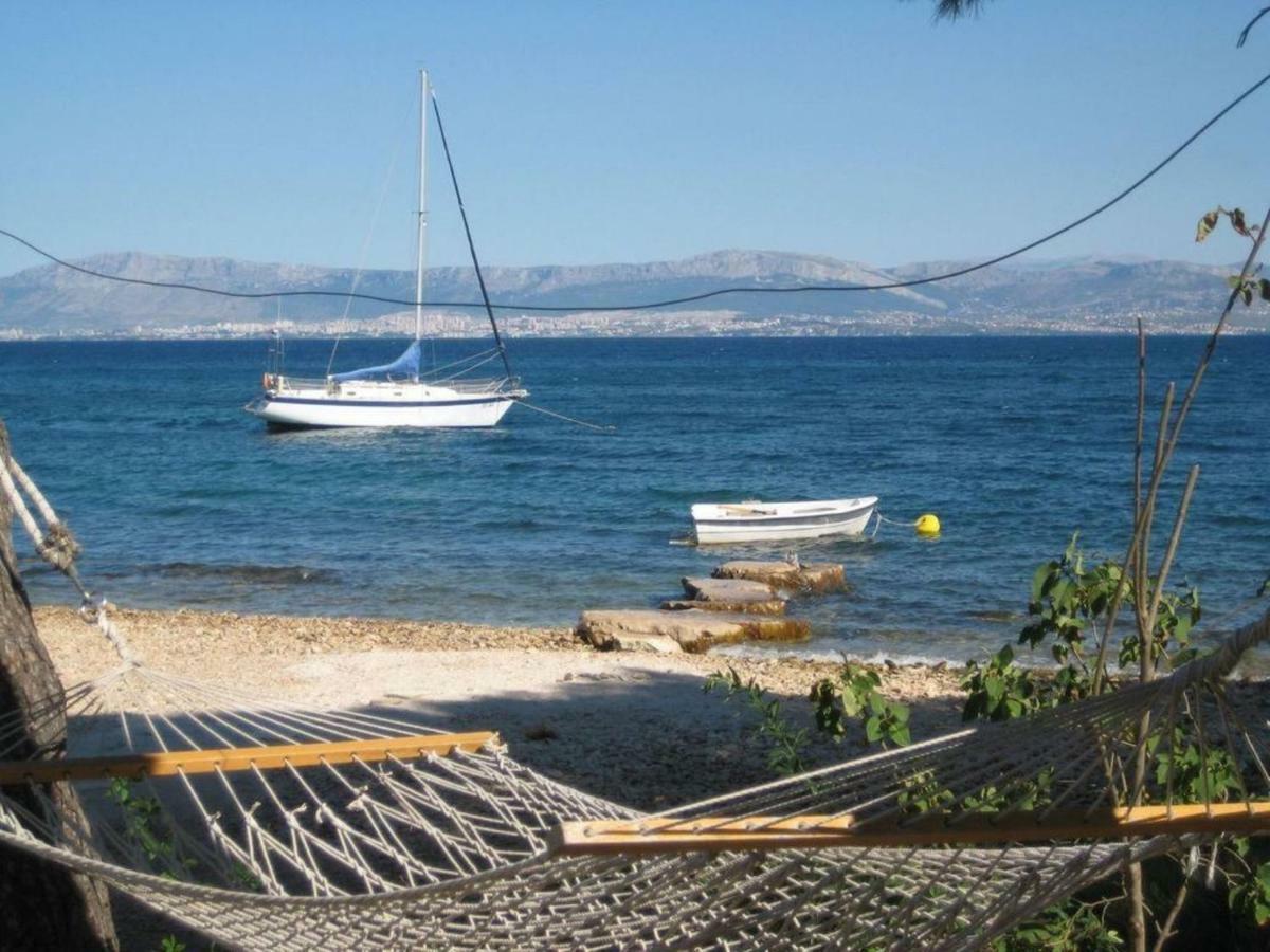 Deluxe Villa Sirena On The Beach With Pool Supetar Exteriör bild